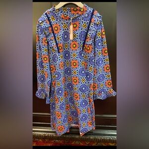 NWT Blue Kaleidoscope Dress in Royal Blue by Forever Young Size 12